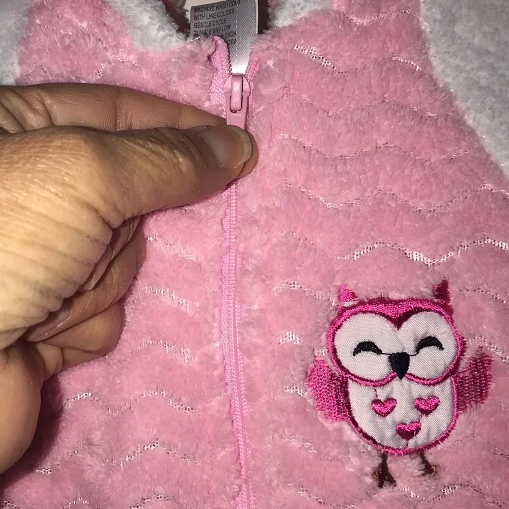 Infant Girl’s Soft Furry Sleeper